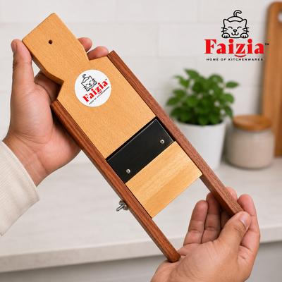 faizia Wooden Handheld Vegetable Slicer Banana Chips Cutter Potato Chips Slicer Banana Grater & Slicer