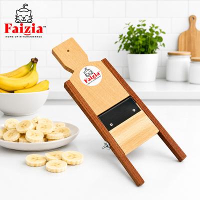 faizia Madurai Famous Wooden Chips Cutter Vegetable Slicer Banana & Potato Chips Maker Banana Grater & Slicer