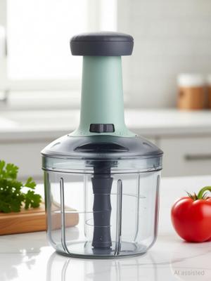 spj by na Manual Hand Press Push Chopper Effortless Chopping Vegetables & Fruits Chopper Vegetable & Fruit Chopper