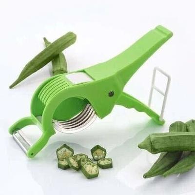 DIGSMORDEN 2 in 1 Sharp Stainless Steel 5 Blade Vegetable Cutter with Peeler Vegetable Chopper