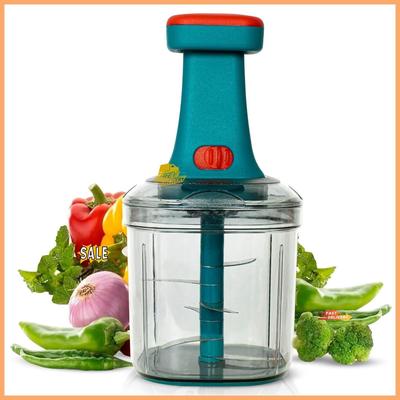 Sanwariya Unikart Vegetable Chopper for Kitchen Push Chopper with 5 Stainless Steel Blades Grater & Slicer