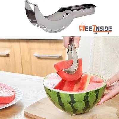 SEE INSIDE Non-Slip Handle Design Watermelon Slicer