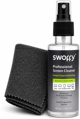 SWOFFY Professional Alcohol-Based Fast Dry | Anti-Static | Streak-Free, No Residue for Computers, Gaming, Laptops, Mobiles