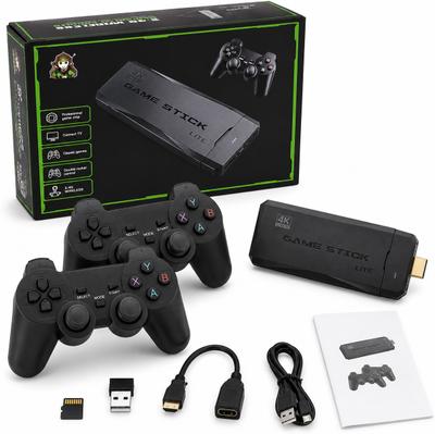 M8 4K Ultra HD GameC1 Stick 64GB 20000+ Games Dual Wireless Controllers with Game and Expansion Pack