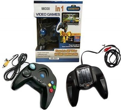 98000 in 1 Video Game Pad Built in TV Single Remote Shooting (Black) Special Edition