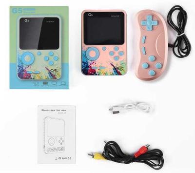 G5 With Gamepad Retro Handheld Gaming Console - 500 Classic Games (Randomcolor) Special Edition