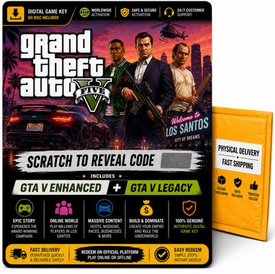 Grand Theft Auto V PC Rockstar Launcher Key Enhanced Edition Enhanced Edition with Game and Expansion Pack