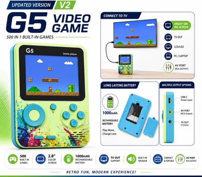 Rechargeable Video Game G5 Gold Edition