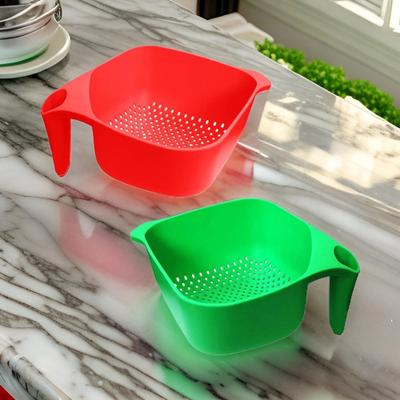 COOL INDIANS New Quality Plastic Kitchen Rice Fruits Vegetable Noodles Pasta Washing Bowl Strainer