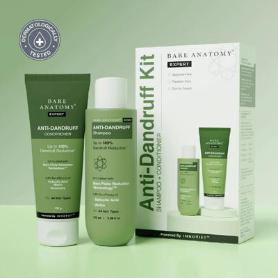 BARE ANATOMY Anti-Dandruff Shampoo & Conditioner Combo Kit