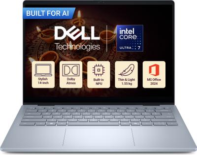 DELL 14 Plus Microsoft Office Home 2024 Intel Core Ultra 7 256V - (16 GB/512 GB SSD/Windows 11 Home) DB14250 Thin and Light Laptop
