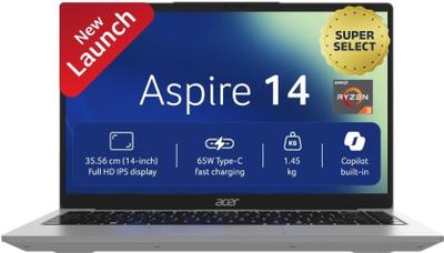 Acer Aspire 14 AMD Ryzen 3 3200U - (8 GB/256 GB SSD/Windows 11 Home) AS14-39 Notebook
