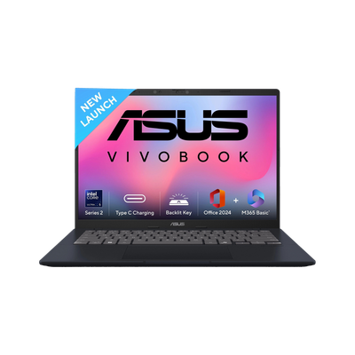 ASUS Vivobook 14 (2025) with Office 2024 + M365 Basic*, AI PC, Ba... more