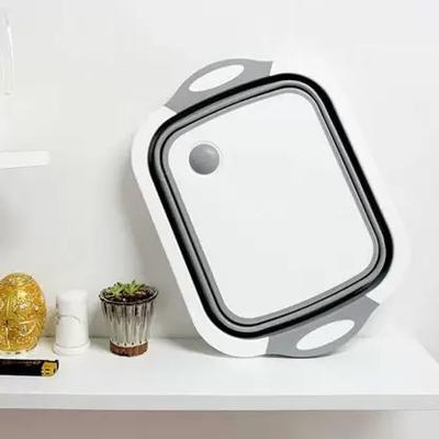 NKPR Premium Chopping Board/Washing Bowl,Fruit Vegetable Basket _88 Silicone, Plastic Cutting Board