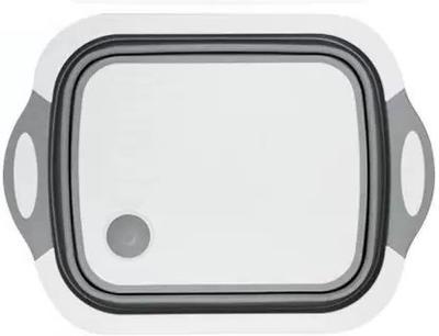 NKPR Premium Chopping Board/Washing Bowl,Fruit Vegetable Basket _18 Silicone, Plastic Cutting Board