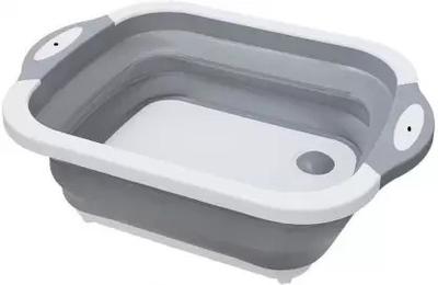 BSVR Premium Cutting Board/Washing Bowl,Fruit Vegetable Basket 29 Silicone, Plastic Cutting Board