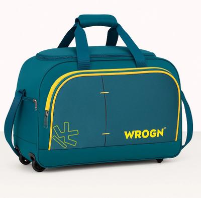 WROGN Waterproof Travel Duffle Bag for Men & Women | Trekking & Luggage Bag Duffel With Wheels (Strolley)