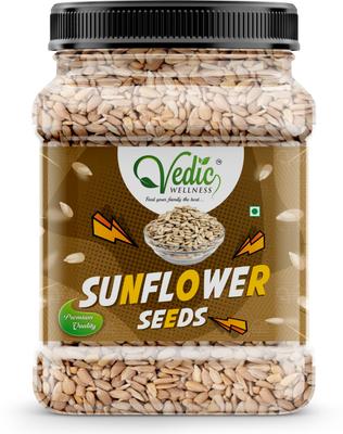 vedic Wellness Sunflower Seeds for Eating | High in Protein and Fibers Sunflower Seeds Sunflower Seeds