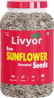 LIVYOR Sunflower Seeds for Eating | High in Protein and Fibers Sunflower Seeds