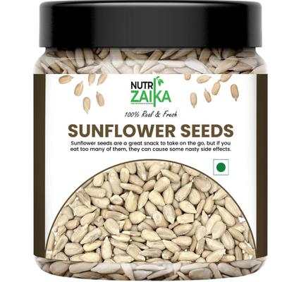 NUTRI ZAIKA Sunflower Seeds | Power Packed Edible Seeds | Rich in Protein & Fiber Sunflower Seeds