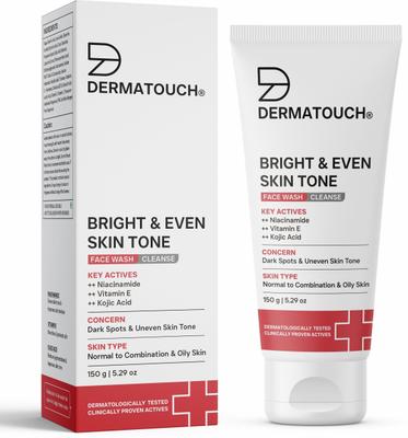 Dermatouch Bright & Even Tone with Niacinamide, Vitamin E and Kojic Acid Face Wash