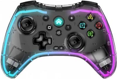 Lantech Wireless RGB & Vibrator Gaming Bluetooth Controller Gamepad with Mobile Holder Bluetooth Gamepad
