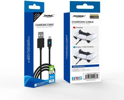 HG WORLD Dobe Charging Data Cable TY-0803B For Wireless Controller 3M C-Type Cable Gaming Accessory Kit