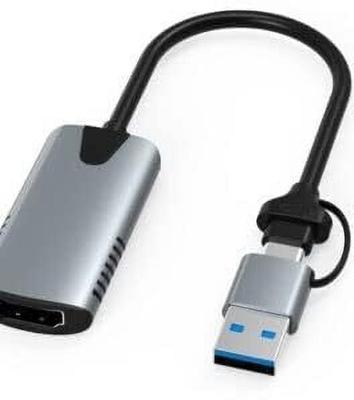 BKC Dual Interface USB A & USB C HD Video Capture Card Gaming Adapter