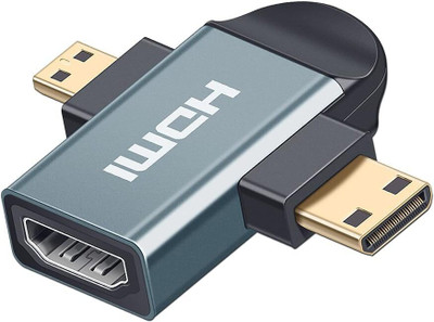 RuhZa Support 3D 2K@60Hz FHD@120Hz Female H-DMI to Male Mini & Micro Gaming Adapter - RuhZa : Flipkart.com