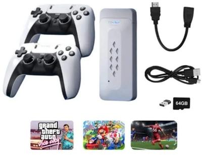 GAMESOUL M22 Retro Game Stick Console 4k 2.4G Dual Wireless Sup Game Box Video Game ForTV Gaming Console For TV ,Old Video Game For Kids (Best Gift & Fun) All Ages 128 GB with with HDMI Output 52+ Emulator, Video Game Hand TV, Video Games For tv