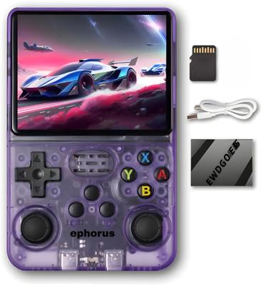 ephorus R36S Handheld Console| HD | Portable & Rechargeable | Built-in 20,000 Games 64 GB with Full HD screen, video game hand, single player, 3.5 screen