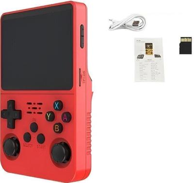 HG WORLD Retro Game R36s gaming console for Portable Style Pocket GameBox Handheld Gaming 3.5 IPS Screen Rechargeable Battery Handheld Console Gaming 64 GB with 15,000+ games,included