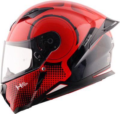 Axor Hunter Spear Motorbike Helmet (Red Black)