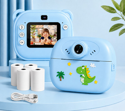 Zuigo DIY instant photo printer cemera Instant Photo Printer Camera for Kids, Boys & Girls BLUE colour - Instant Camera
