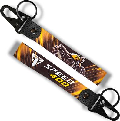 High Octane Triumph Speed 400 Yellow Color Bike Key Chain