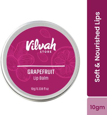 Vilvah Store Grapefruit Lip balm for Dark Lips to lightening GRAPE FRUIT