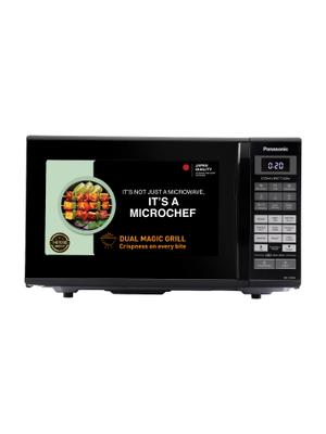 Panasonic 27 L Black Mirror, Heat , stainless steel cavity, Magic Grill Convection Microwave Oven