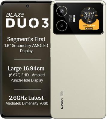 LAVA Blaze Duo 3 (Imperial Gold, 128 GB)