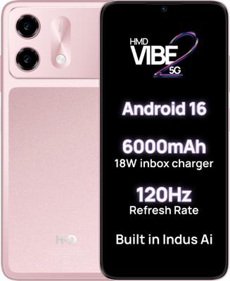 HMD Vibe2 5G (Peach Pink, 64 GB)
