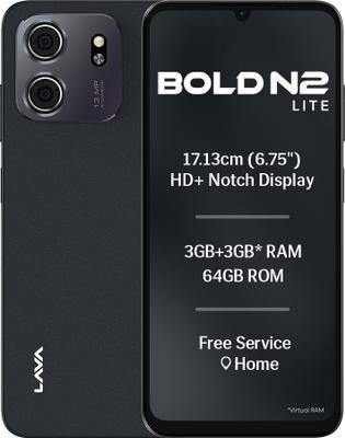 LAVA Bold N2 Lite (Nilgiri Blue, 64 GB)