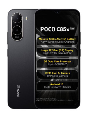 POCO C85x 5G (Elite Black, 64 GB)