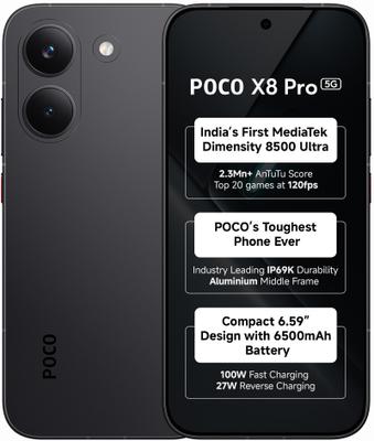POCO X8 Pro (Black, 256 GB)