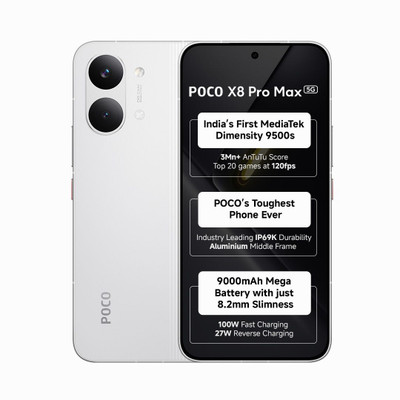 POCO X8 Pro Max (White, 256 GB) (12 GB RAM)