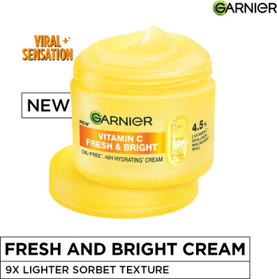 GARNIER Fresh & Bright Vitamin C Sorbet Moisturizer Cream For Hyd... more