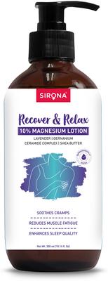 SIRONA Magnesium Lotion for Muscle Relief & Better Sleep with Lavender & Ceramides