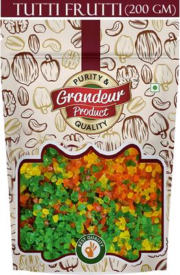 GRANDEUR PRODUCTS Mix Tutti Frutti Cherry| Fresh Cherries for Cake, Cookies Decoration, Ice Cream Cherries