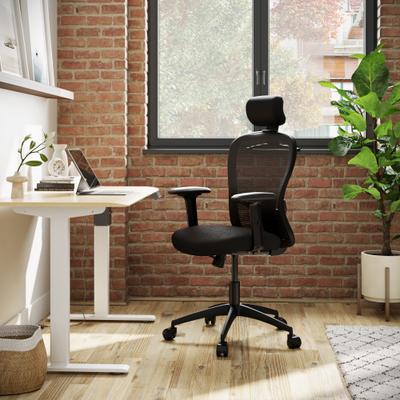 Wakefit Safari Ergonomic Chair for Work | Multi-Lock Seat Slider and Recline | Mesh Office Adjustable Arm Chair