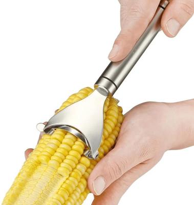 Freven Heavy Duty Corn Cob Stripper Tool Stainless Steel Kitchen Vegetable Gadget Y Shaped Peeler