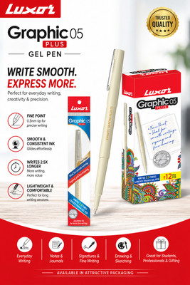 LUXOR Graphic 05 Plus Fineliner Pen – Premium Writing PACK OF 12 Ball Pen - Buy LUXOR Graphic 05 Plus Fineliner Pen – Premium Writing PACK OF 12 Ball Pen - Ball Pen Online at Best Prices in India Only at Flipkart.com