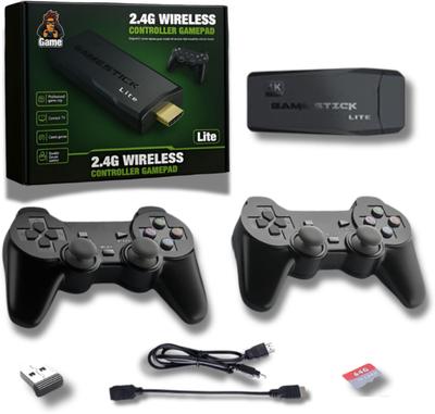 Retro Wireless Game Stick 2.4G Classic Video Game Console | 20,000+ Games for TV Black Edition
